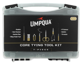 Umpqua Dream Stream Plus 7 Piece Core Fly Tying Tool Kit now available for sale in tan