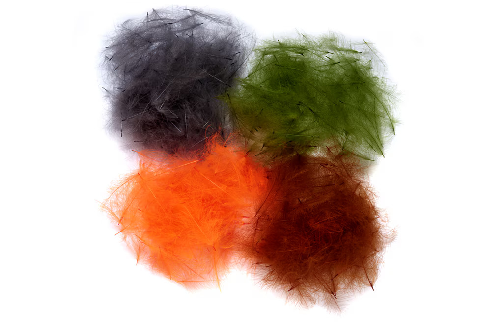 Fulling Mill CDC feathers variety colors for dry flies emergers and nymph patterns