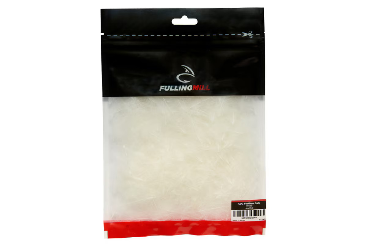 White CDC cul de canard feathers for dry flies emergers and soft hackle patterns