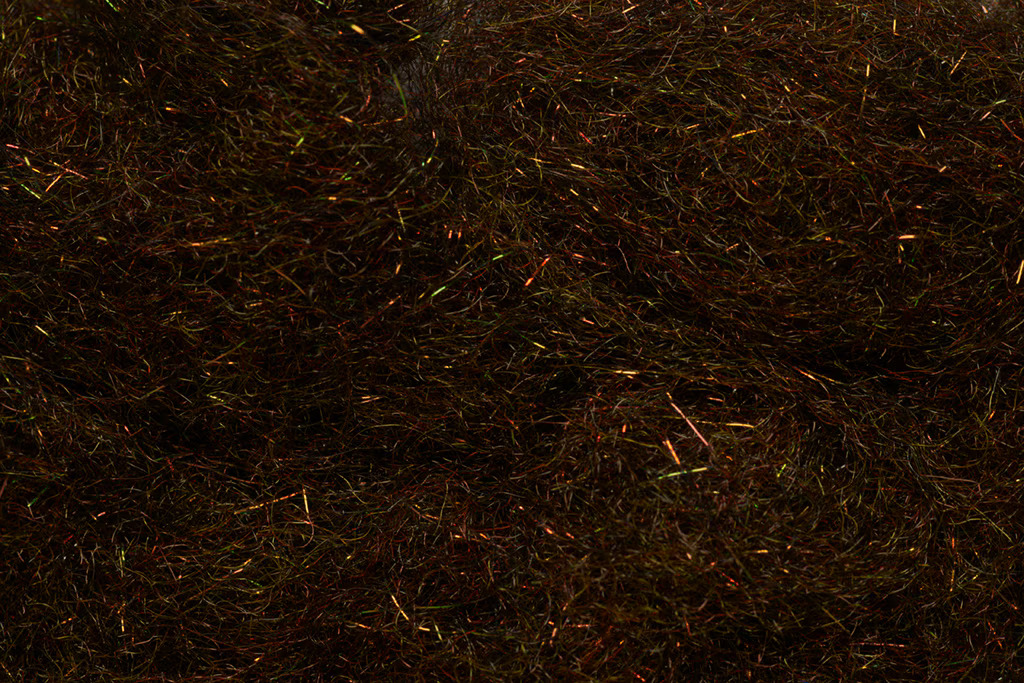 Patch of bronze colored Fulling Mill Tactical Peacock Flash Dub