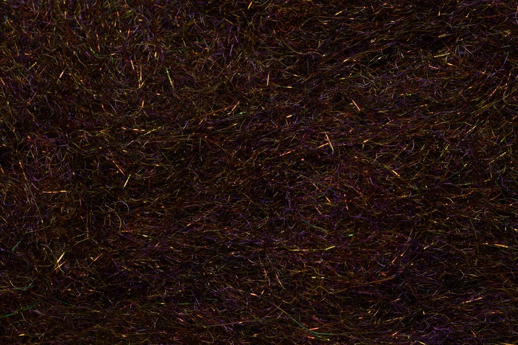 Patch of UV Purple colored Fulling Mill Tactical Peacock Flash Dub