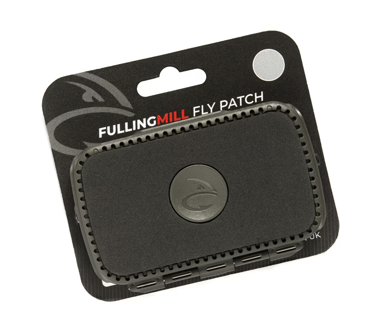Compact Fulling Mill Fly Patch Box - ideal for anglers to keep fly patterns organized and protected