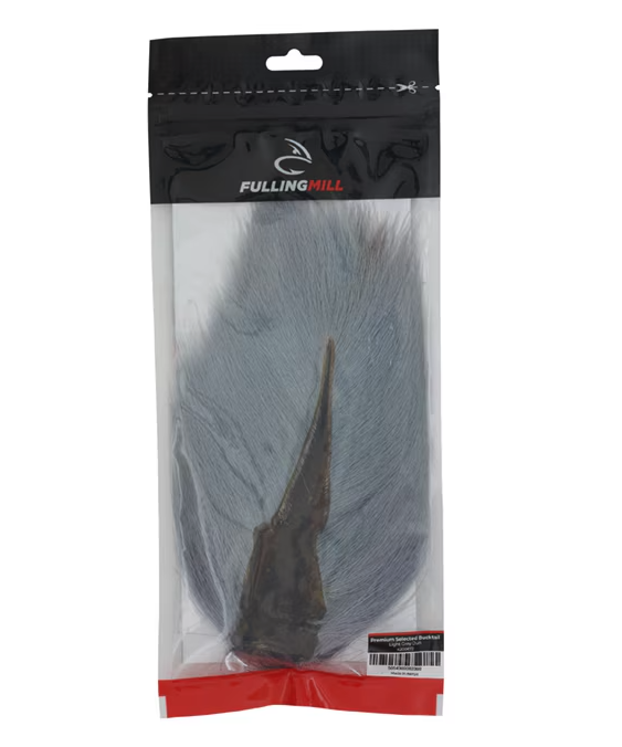 Fulling Mill Premium Selected Bucktail Light Gray Dun color
