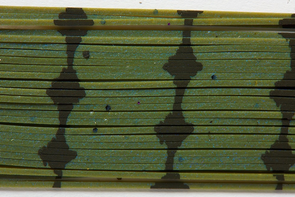 Fulling Mill Heavy Barred Legs watermelon barred rubber legs for fly tying bass flies trout streamers and warmwater patterns