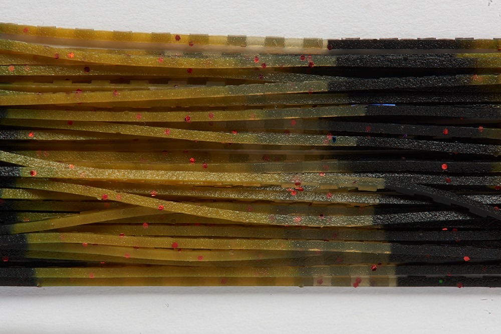 Fulling Mill Rumble Legs green pumpkin candy craw rubber legs fly tying material for bass and warmwater streamer flies