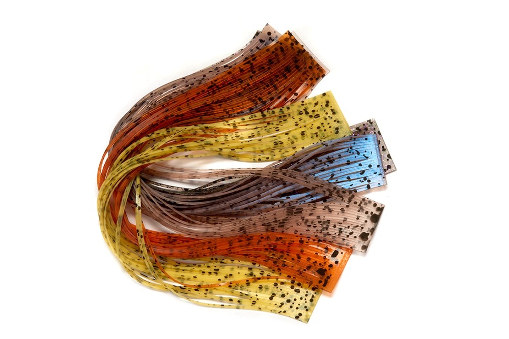 Assorted Fulling Mill Splash Legs – speckled rubber legs mix for streamer and bass fly tying