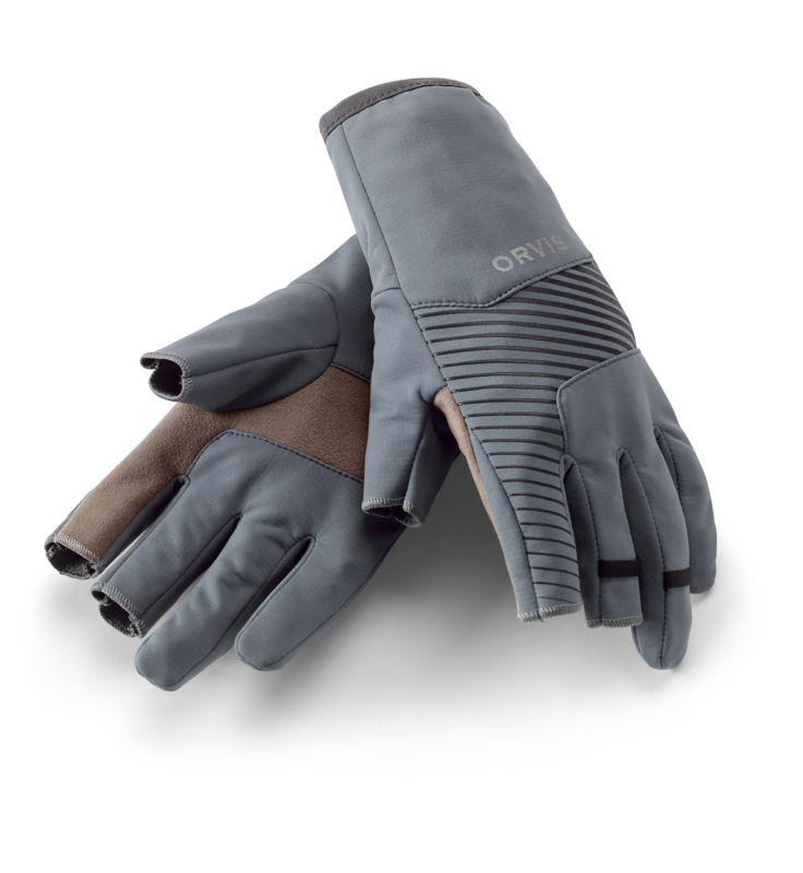 Our impressive Trigger Finger Softshell Gloves are foulweather casting