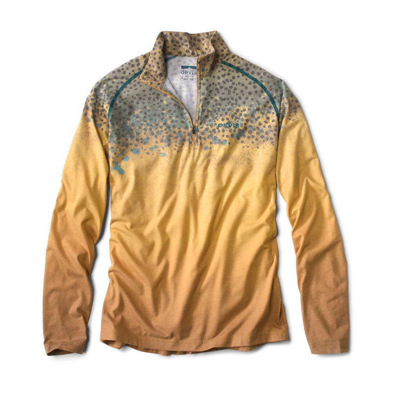 drirelease® Printed Quarter-Zip - TROUT PRINT