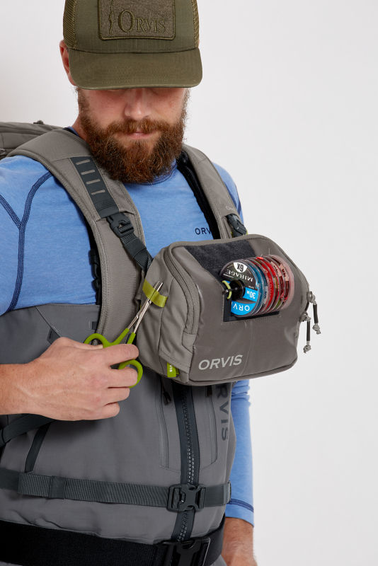 Orvis Bug-Out Backpack for Anglers with Rod Tube Holders and Weatherproof Fabric