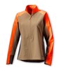 Women's PRO LT Softshell Pullover - TAN/BLAZE