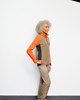 Women's PRO LT Softshell Pullover - TAN/BLAZE