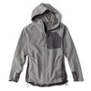 Lightweight softshell hoodie with windproof and water-repellent fabric.