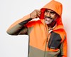 Men's softshell hoodie for hiking, fishing, and outdoor activities.