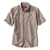Tech Chambray Short-Sleeved Work Shirt - MOCHA
