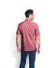 Tech Chambray Short-Sleeved Work Shirt - DEEP RED