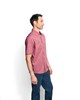 Tech Chambray Short-Sleeved Work Shirt - DEEP RED