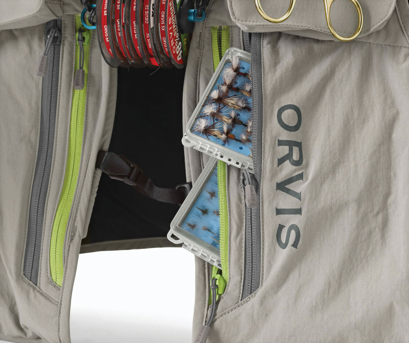 Top-Rated Orvis Ultralight Fishing Vest Featuring Low-Profile Design and DWR Finish