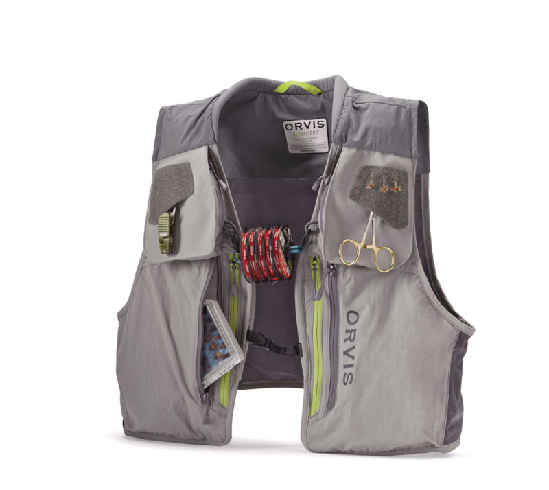Lightweight Orvis Ultralight Fishing Vest with Durable Water-Repellent Material and Accessory Ports