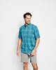 Tech Chambray Short-Sleeved Work Shirt - MED BLUE/WHITE
