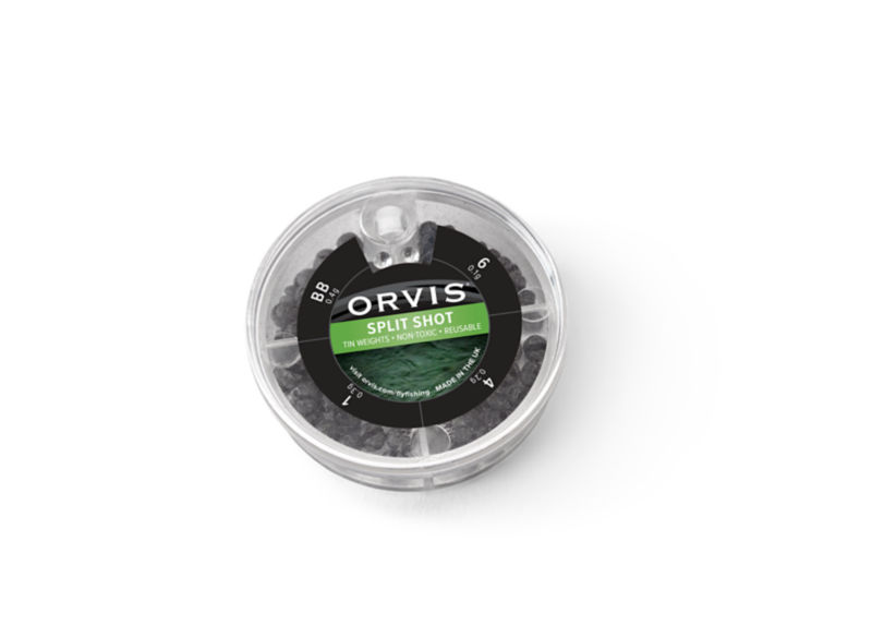 Orvis Non-Toxic Split Shot - 4 Sizes - BLACK