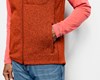 Recycled Sweater Fleece Vest - BURNT ORANGE