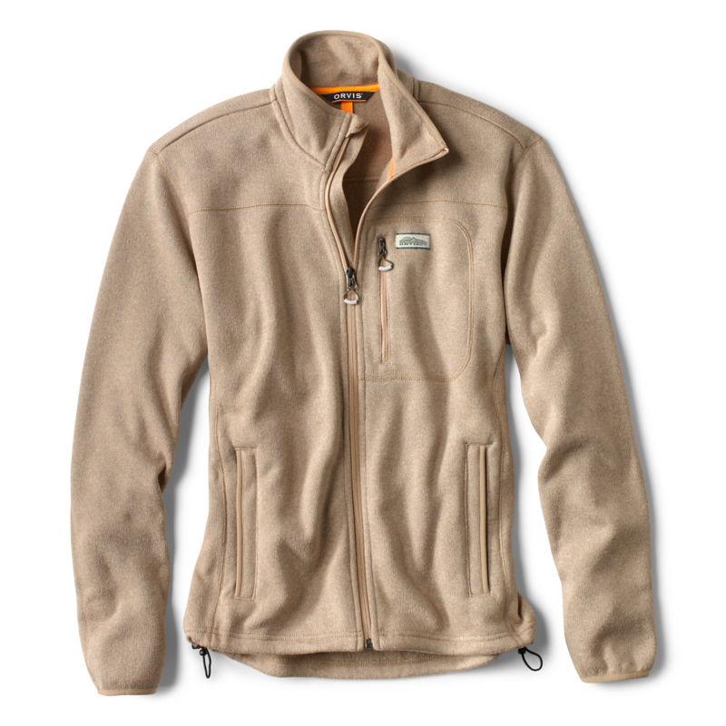Recycled Sweater Fleece Jacket - STONE