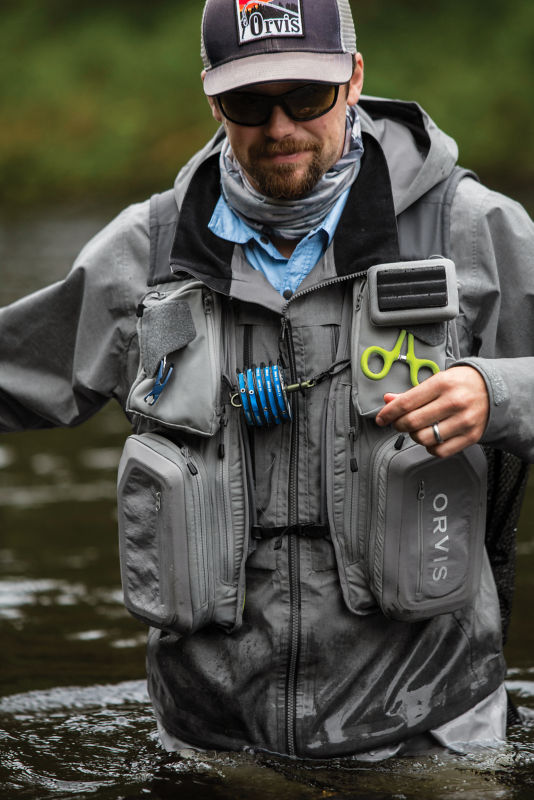 Orvis PRO Vest – Modern Ergonomic Fishing Vest with Adjustable Closure and Elastic Tippet Loops