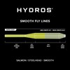 Braided multifilament fly line with dual welded loops for salmon and steelhead fishing