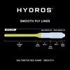 Monofilament core saltwater fly line with dual welded loops for easy rigging