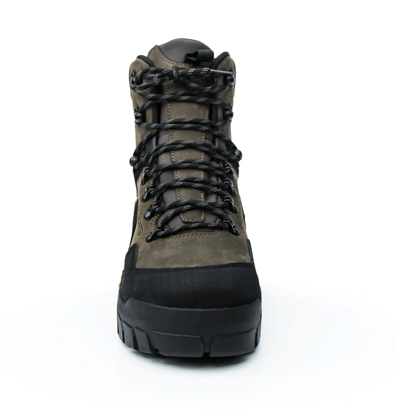 Premium wading boots with scratch rubber overlay reinforcements for rock protection, available now.