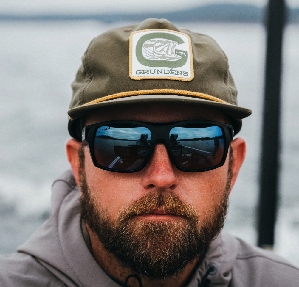 Grundens Bass Classic Rope Hat for stylish anglers, features a structured front and durable rope accent.
