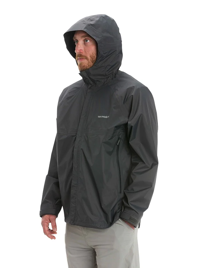 Grundens Trident jacket with double storm flaps for added protection.