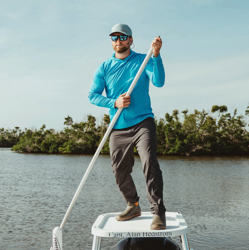 Durable Grundens Tough Sun Hoody, ideal for long fishing days.