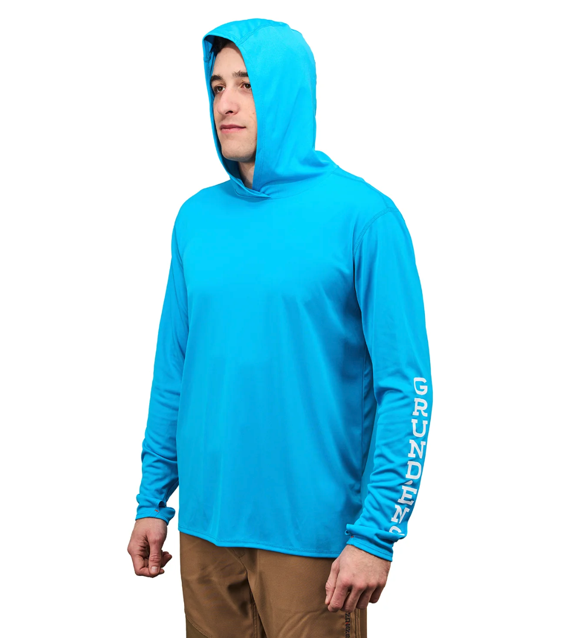 Long-sleeve sun fishing hoodie designed for all-day comfort.