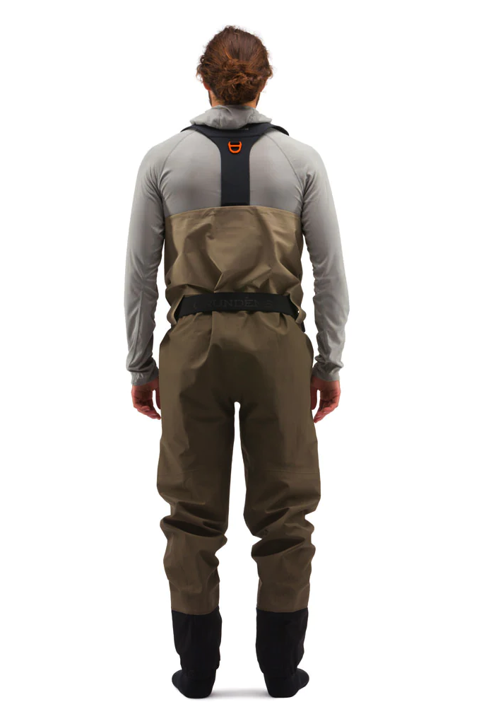 Breathable and abrasion-resistant Grundens Boundary Waders with body-mapped GORE-TEX fabric