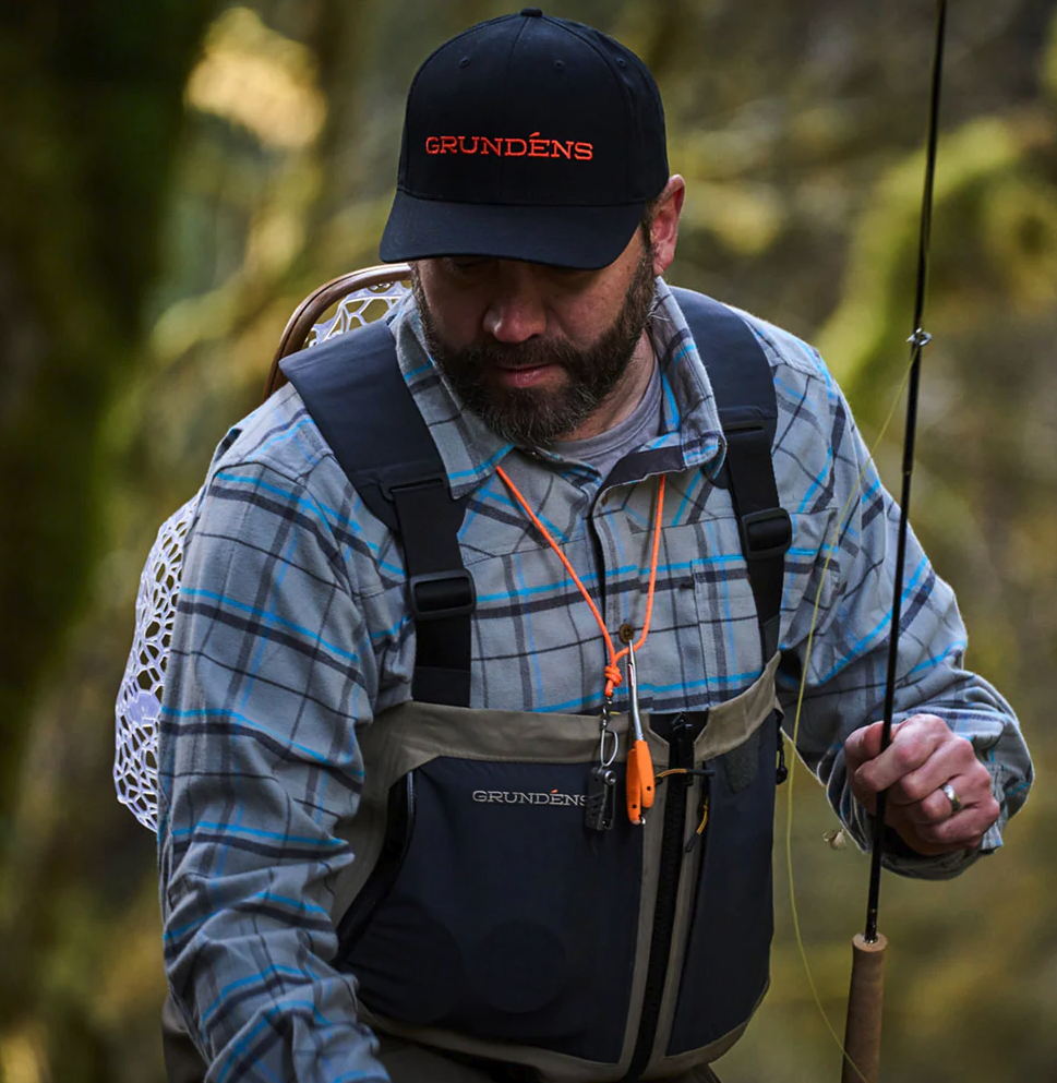 Abrasion-resistant Grundens Boundary ZIP Waders with body-mapped 4-layer GORE-TEX lower body