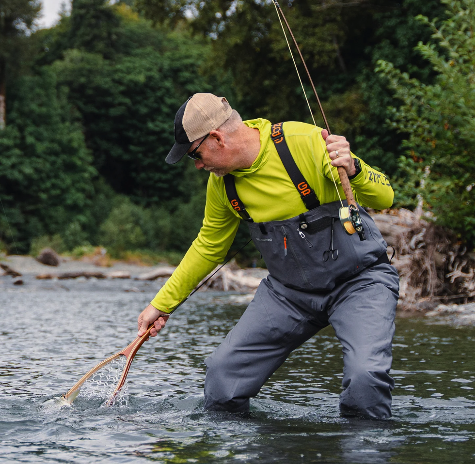Order online: Grundens Vector Waders featuring wading mobility patterning for ease of movement