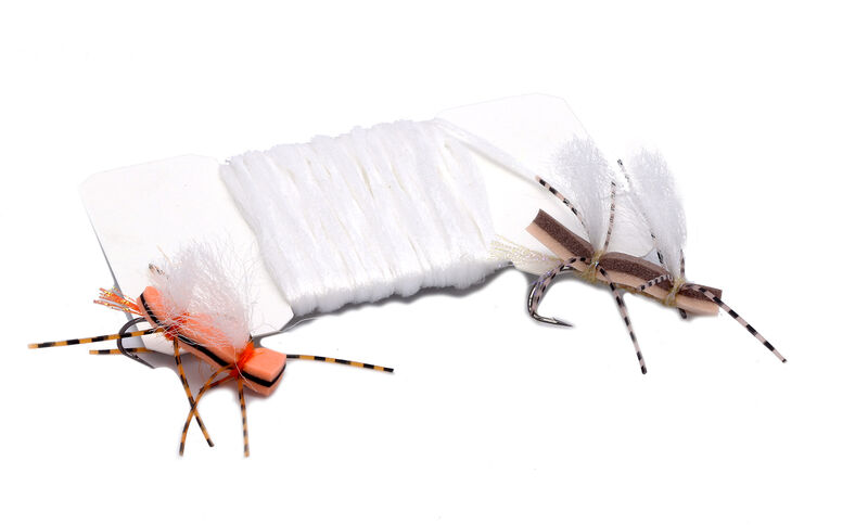 Chubby Chernobyl white wing tying material