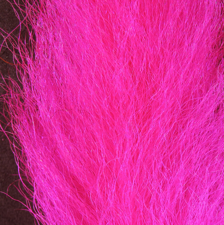 Crinkly calf tail texture for added fly volume