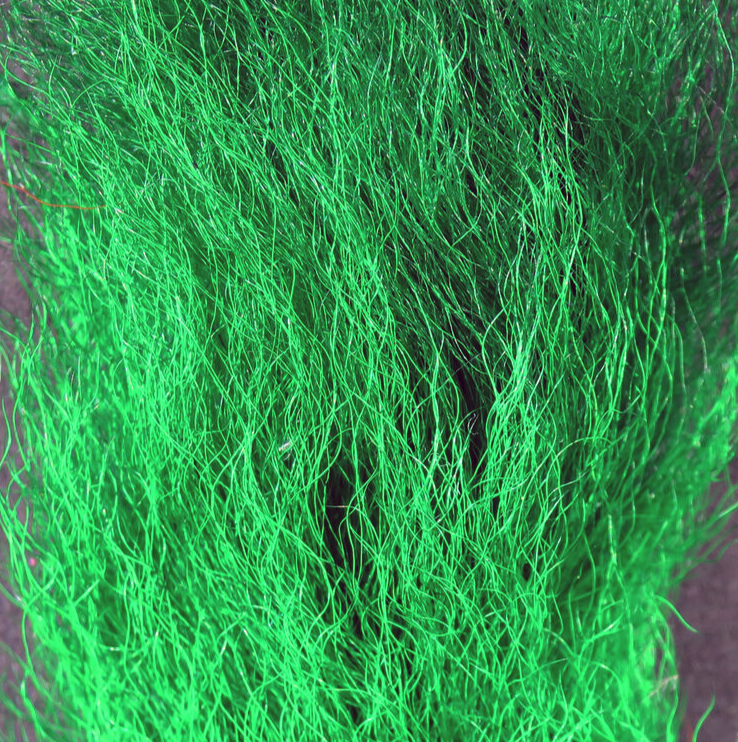 Brightly colored calf tail for attractive streamers