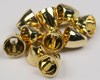 Gold colored tungsten coneheads for fly tying