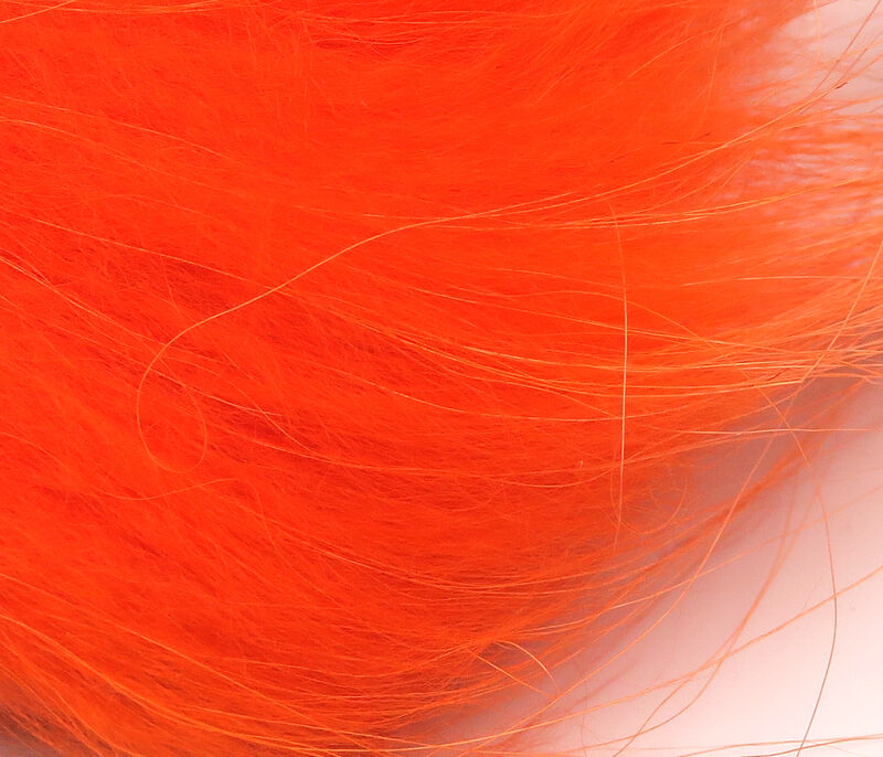 Bright Orange Fin Raccoon Zonker strip, eye-catching and bold, ideal for aggressive fish species.
