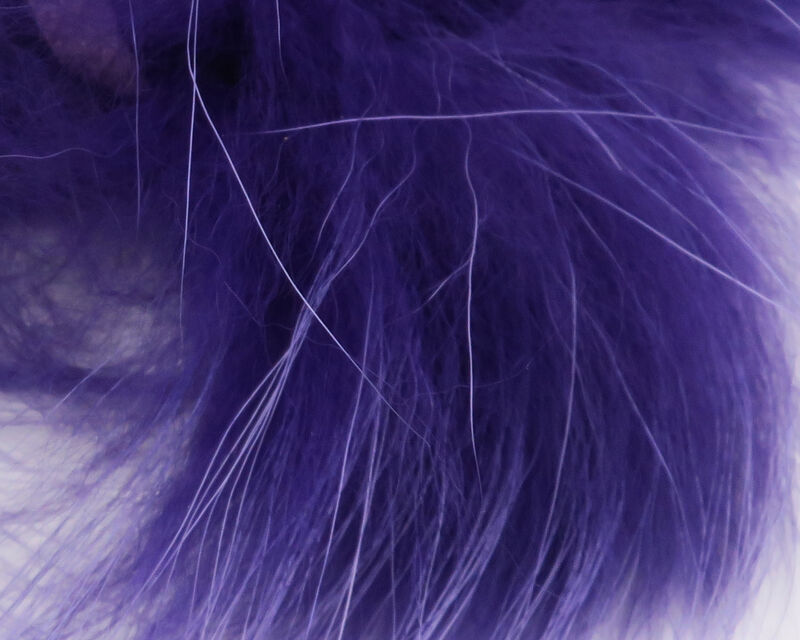 Rich Purple Fin Raccoon Zonker strip, luxurious and deep, adding flair to custom fly designs.
