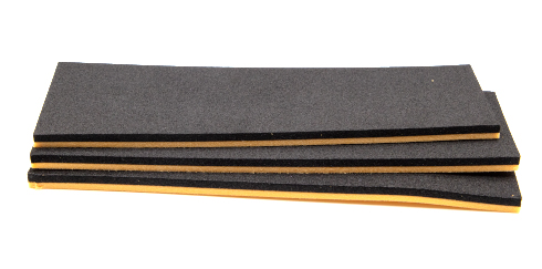 Durable 5mm black and sunburst yellow fly tying foam with high buoyancy