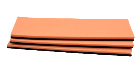 Orange and black high-floating foam sheets for Chubby Chernobyl and terrestrial flies