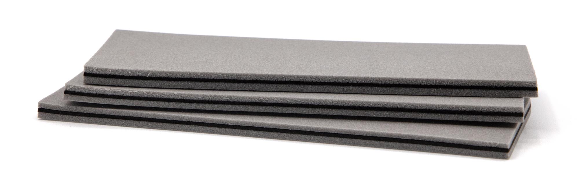 High floating triple color fly tying foam in gray