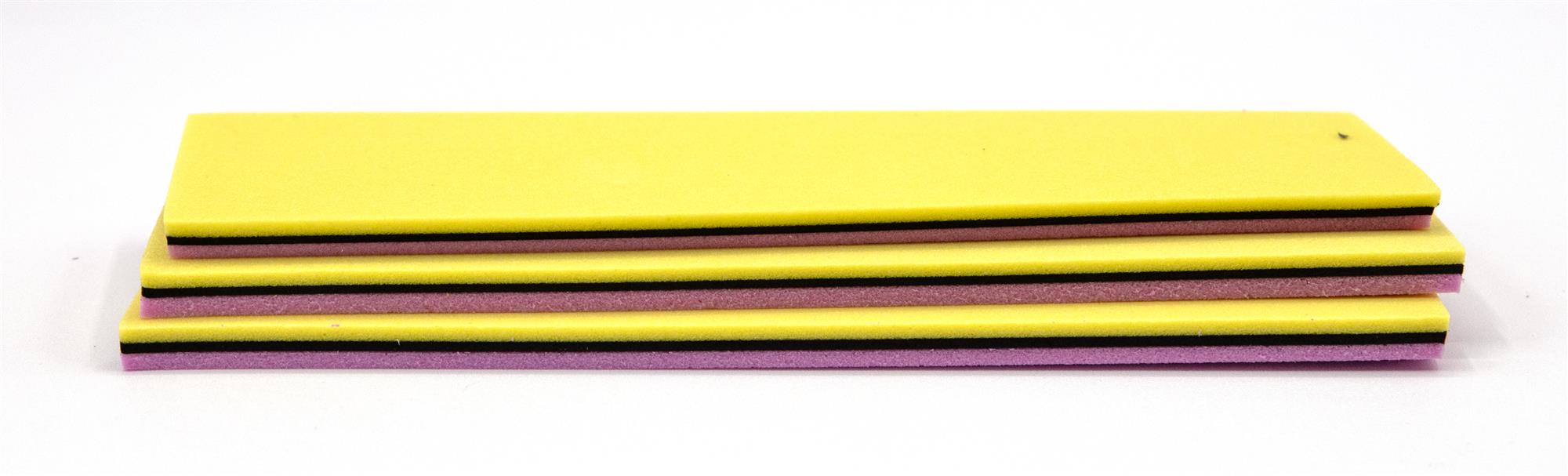 Durable triple stack foam yellow black pink for terrestrials