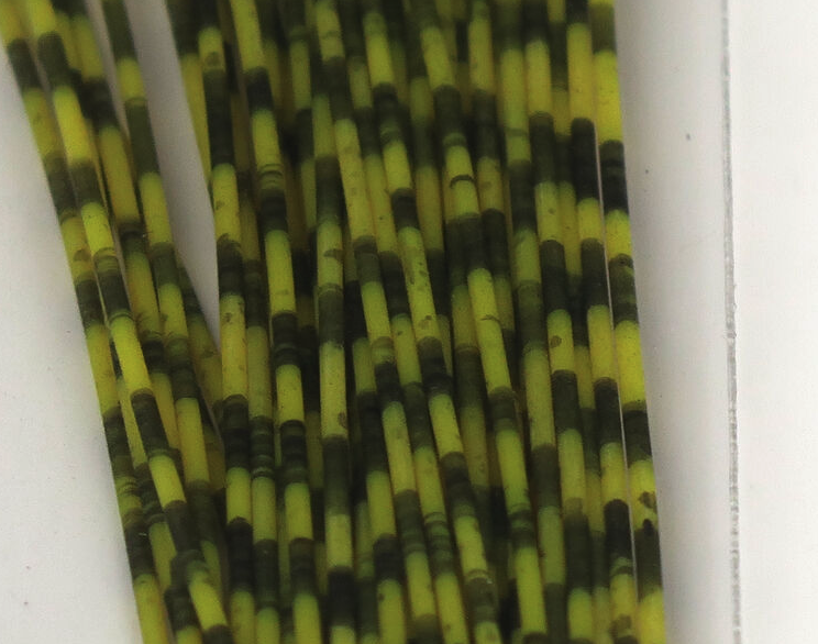 Grizzly Barred Round Rubber Barred Legs Medium Are A Go To Fly Tying Material For Adding  A Lateral Line To Flies For Predators