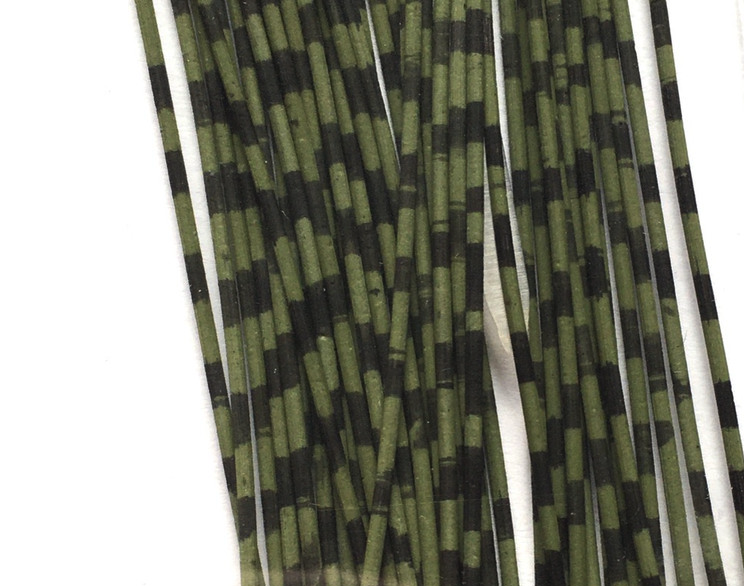 Grizzly Barred Round Rubber Barred Legs Medium Are A Go To Fly Tying Material For Adding  A Lateral Line To Flies For Predators