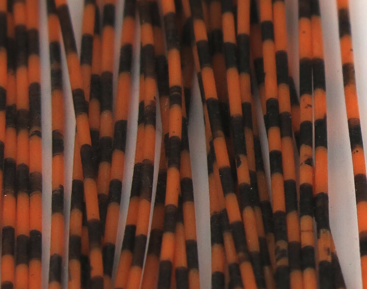 Grizzly Barred Round Rubber Barred Legs Medium Are A Go To Fly Tying Material For Adding  A Lateral Line To Flies For Predators